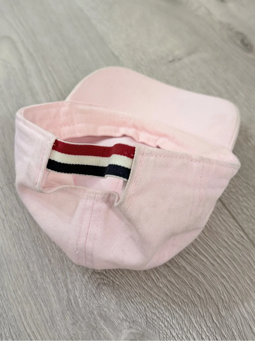 Moncler Kids Light Pink Logo Baseball Cap
